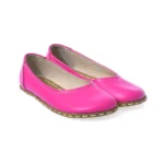 pink color ballet flats shoes