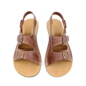 Women’s Mink Double Buckle Barefoot Sandals