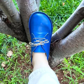 Women’s Blue Barefoot Oxford Shoes