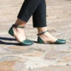 Green Mary Jane Sandals