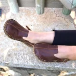 Dark Brown Lady Bug Earthing Sandals