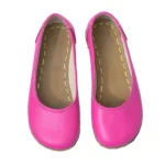 pink color ballet flats shoes