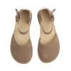 Women's Taupe Suede Minimalist Sandals