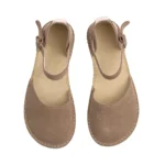 Women's Taupe Suede Minimalist Sandals