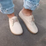Women’s Earthing Beige Barefoot Oxford Shoes