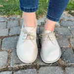 Women’s Beige Barefoot Oxford Shoes