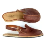 Dark Brown Lady Bug Barefoot Women's Sandals