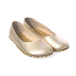 Gold Color Leather Ballet Shoes 2442ffe