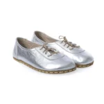 Women Barefoot Sneakers Silver leather 243t3gq