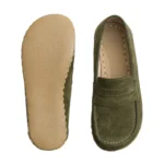 Penny Loafers Grounding – Green Suede
