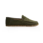 Penny Loafers Grounding – Green Suede