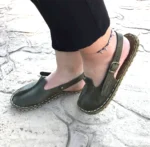 Olive Green Lady Bug Earthing Sandals