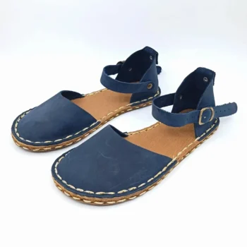 Navy Blue Minimalist Earthing Sandals