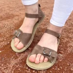 Women’s Mink Open Toe Buckle Sandals