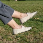 Women’s Beige Barefoot Boat Moccasins
