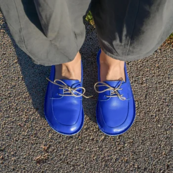 Women’s Blue Barefoot Boat Moccasins