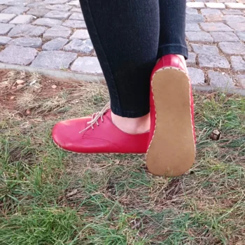 Women’s Earthing Red Barefoot Oxford Shoes