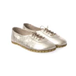 women golden leather shoes 43t352t