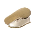 women golden leather shoes 43t352t